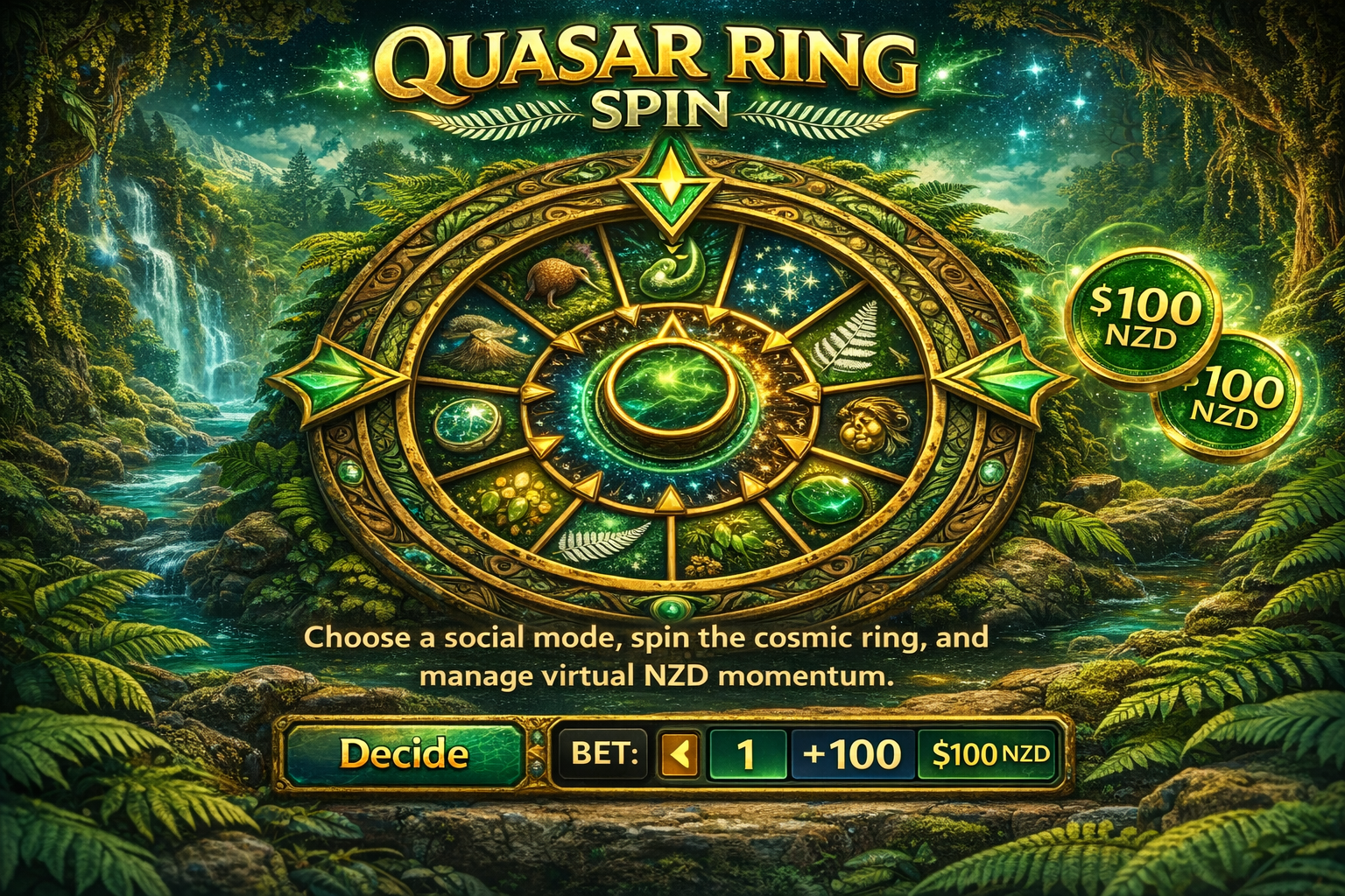 Quasar Ring Spin